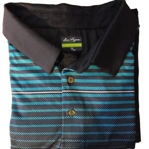 Men's Performane Ben Hogan‎ Golf Polo, Size 2XL,  Blue,  30% Recycled Polyester